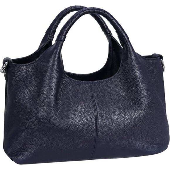 Handbags - 🆕Women Navy Blue Genuine Leather Shoulder Bags Purses Satchel Designer Handbag